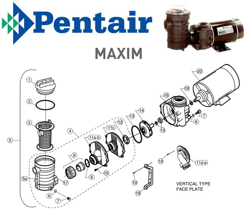 Pentair (PacFab) Maxim Pump Parts