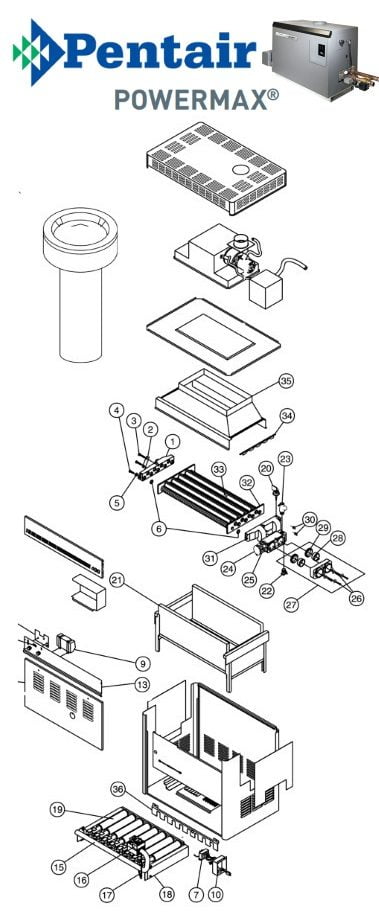 Pentair PowerMax Heater Parts
