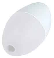 Pentair/Rainbow Rope Float, Oval, 3 in. x 5 in. Solid White for 1/2" Rope (#350) (R181046)