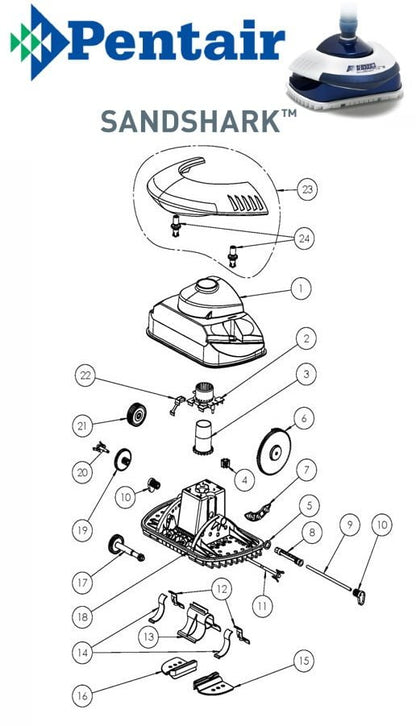 Pentair Kreepy Krauly SandShark Parts