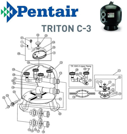 Pentair Triton C-3 Sand Filter Parts