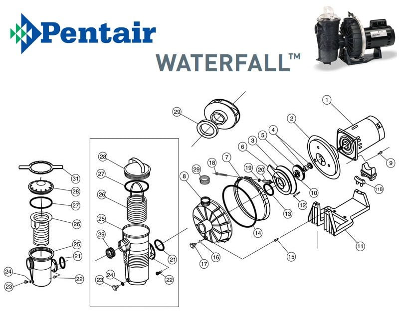 Pentair Waterfall Pump Parts