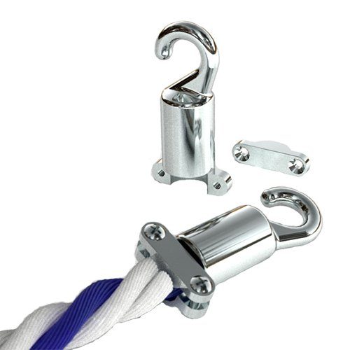 Socket Type Hook w/Rope Cleat, .75" (PH-53)