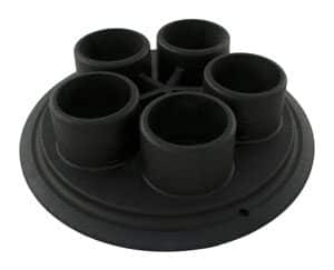 Polaris® Caretaker Water Valve Bottom Plate, Black (1-9-215)