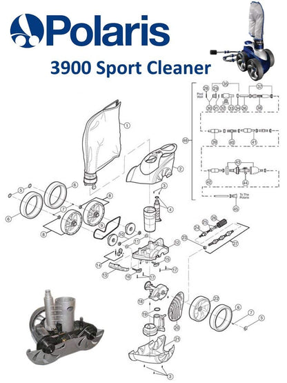 Polaris® 3900 Sport Pool Cleaner Parts