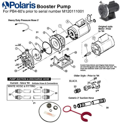 Polaris® Booster Parts (Models 2011 and Prior)