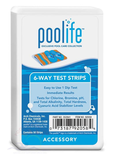 poolife® 6-Way Test Strips Bottle (92058)