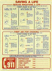 Poolmaster Saving A Life Sign (40366)