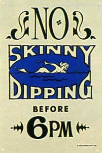Poolmaster No Skinny Dipping Sign (41353)