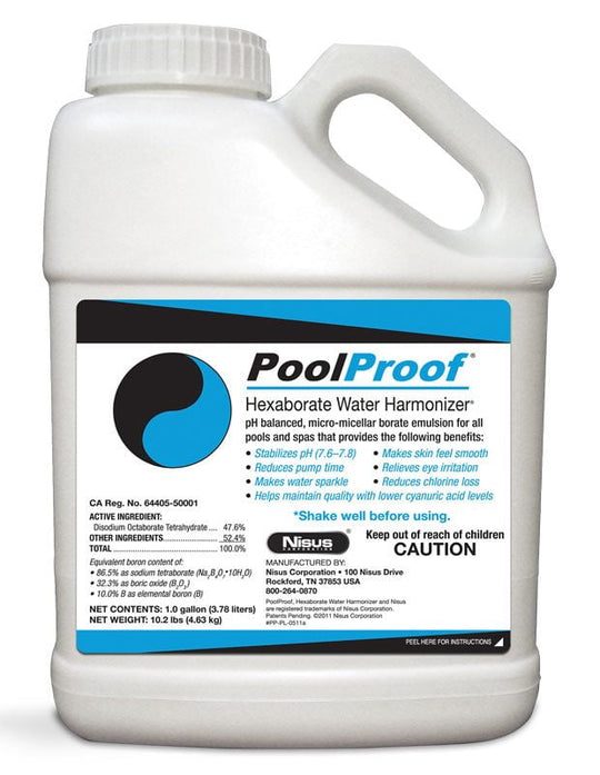PoolProof Hexaborate Water Harmonizer, 1 Gallon (PoolProof) (50100)