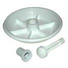 Jandy® Ray-vac™ nose wheel kit, gunite, white (R0379000) - Obsolete