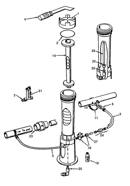 Pentair/Rainbow 300 Series Chlorinator Parts