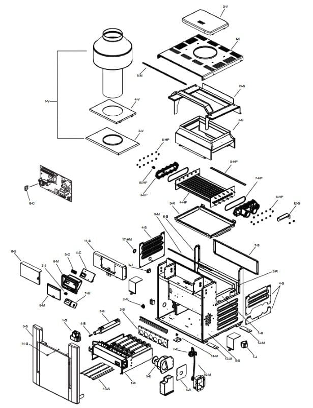 Raypak 2100 ASME Heat Exchanger Parts