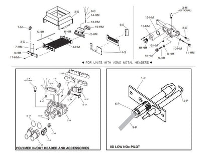Raypak 2100 ASME Heat Exchanger Parts