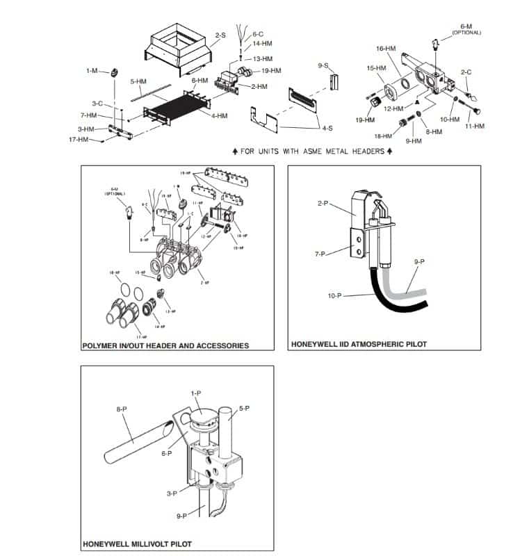 Raypak 2100 Atmospheric Heater Parts