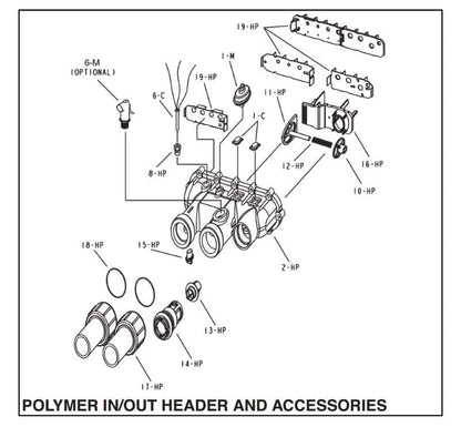 Raypak 2100 Heater Polymer Header Parts