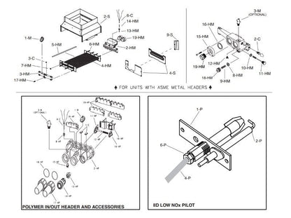 Raypak 2100 Low NOx Heater Parts