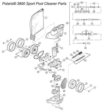 Polaris® 3900 Sport Pool Cleaner Parts