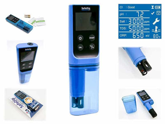Solaxx SafeDip Digital Water Chemistry Tester (MET01A) (MET20A)