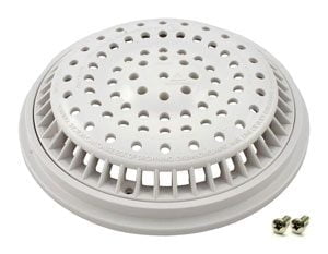 Main Drain Frame & Grate, 8 in. Round, White (25530-000-000) use (SG640-2310VC)