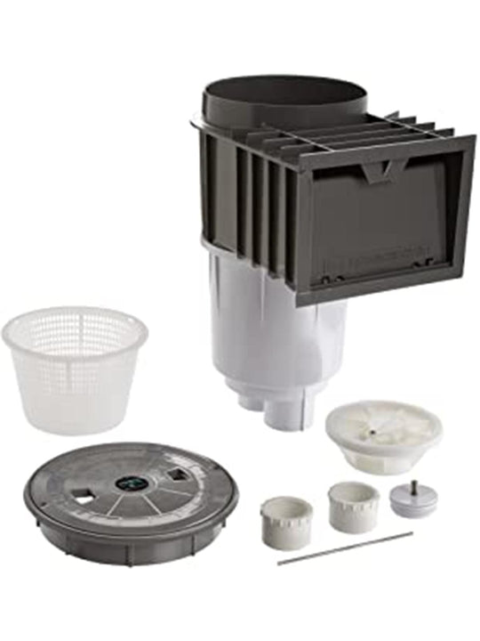 Sta-Rite U-3 Skimmer, for Gunite Pools, Gray w/Gray Lid & Frame, 2 in. NPt and reducers (08650-6403)