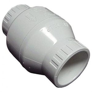 Spears PVC Spring Check Valve, 2.0 in., .5 lb. S x S, White (S1580-20) use (1011-20)