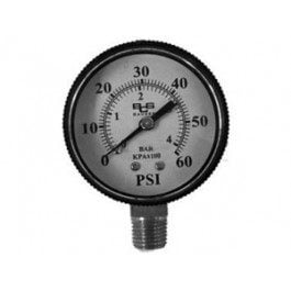 Jandy® Ray-vac™ Energy Filter Pressure Gauge 0-60 PSI, 1/8in. Bottom Mount (generic)