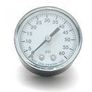 Pressure Gauge 0-60 PSI, 1/4in. Plastic Back Mount use (IPG602-4B)