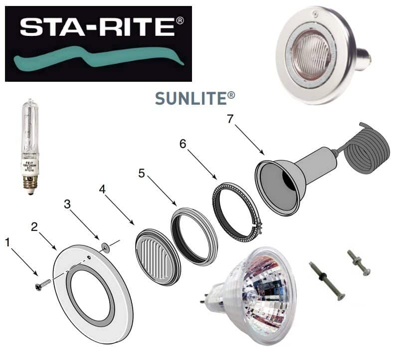 Sta-Rite SunLite Pool Light Parts