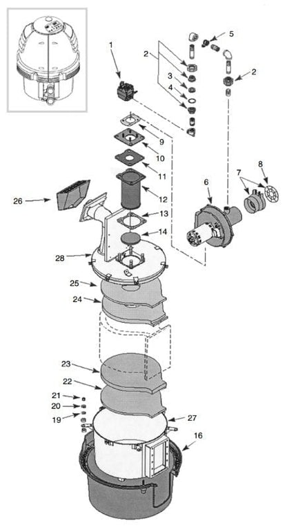 Sta-Rite Max-E-Therm Burner Parts
