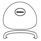 Sundance Spa Chevron Bracket Mount Pillow, w/speaker holes, 2005-2007 (6455-455) (6472-968)