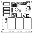 Sundance Spa Circuit Board for J-300 with LED, Logic chip115v, 50/60HZ (6600-286)