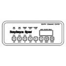 Sundance 750 Spa Control Panel, 2-Pump with Air Blower, 1997-1999 (6600-708)