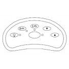 Sundance LX10 Sweetwater Spa Control Panel, 2 Pumps, Palermo & Bahia (6600-832)