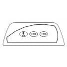 Sundance 850 Spa Remote Control Panel, 2 Pumps, Blue/Gray (6600-861)