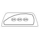 Sundance 850 Maxxus Spa Remote Control Panel, 3 Pump, Gray, 40'Cable, 2001 & After (6600-867)