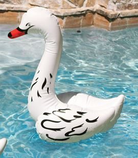 Poolmaster Inflatable Floating Swan 19in. x 15in. (81420)
