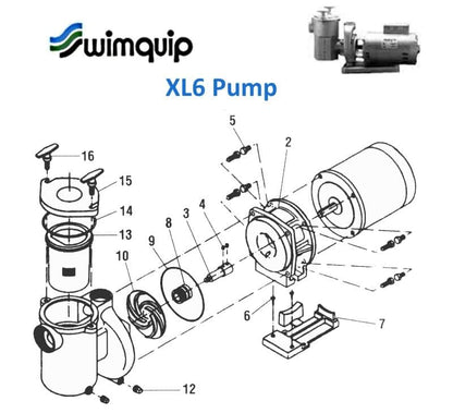 Swimquip XL6 Pump Parts