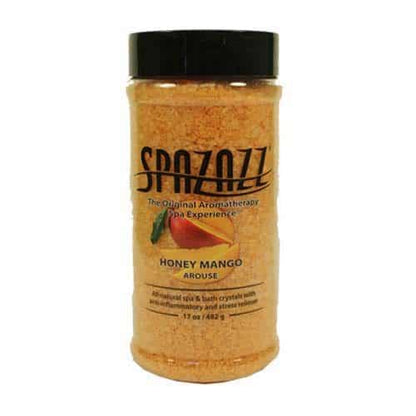 SpaZazz Crystals, Honey Mango Fragrance, 17oz Jar (SZ100)