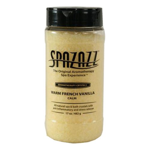 SpaZazz Crystals, French Vanilla Fragrance, 17oz Jar (SZ102)