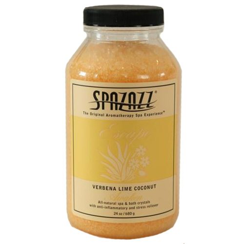 SpaZazz Crystals, Verbena Lime Coconut Fragrance, 22oz Jar (SZ108)