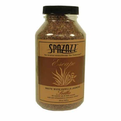 SpaZazz Crystals, White Musk Vanilla Fragrance, 22oz Jar (SZ110)