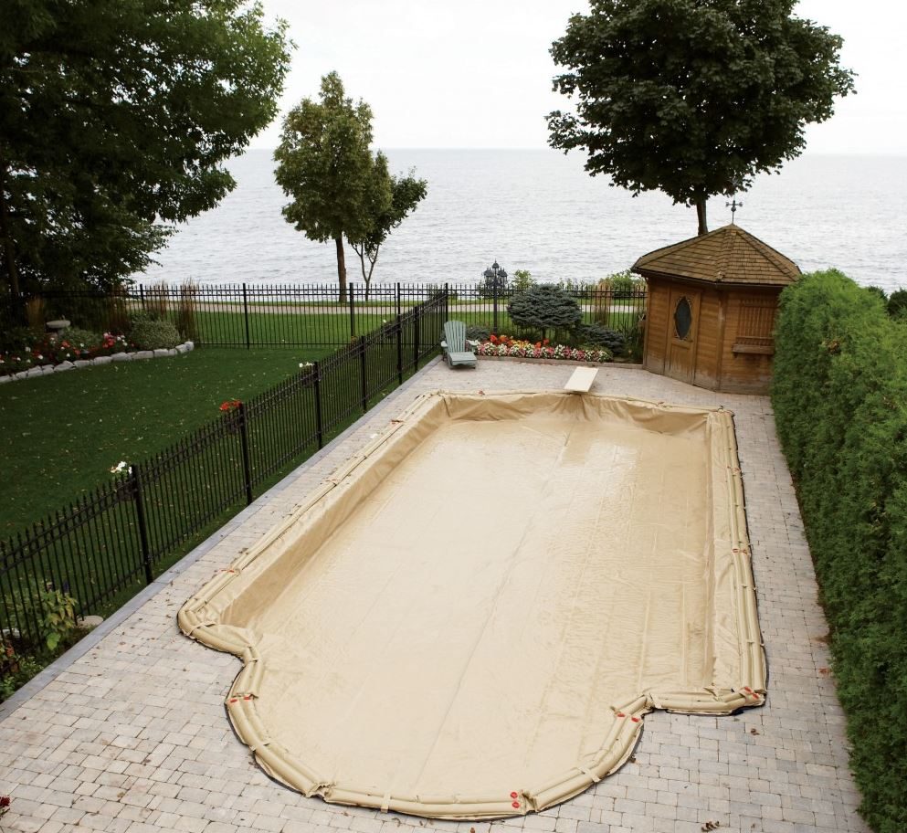 Armor Kote 20 Yr Winter Cover, rect. Pool Size 12x24 ft., Cover Size 17x29 ft., Tan (WC9951)