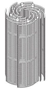Full Set of Grids for PacFab (Pentair) FNS & FNS Plus 72 Sq. Ft. DE Filter (36in. tall) (FS-2006)