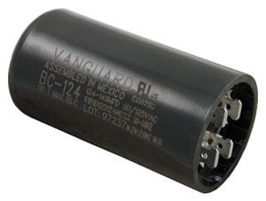 Generic Start Capacitor 124-156 MFD 125VAC (BC-124) (PMJ124) (11912)