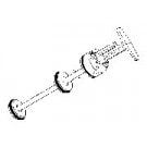 Pentair Slide Valve 261165 Piston Rod Assembly, parts 1-10, generic, like 273241 (V36-177)