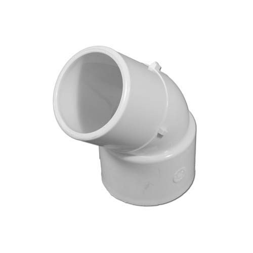 WaterWay PVC Pipe Fitting, Street Ell, 45 deg., 1-1/2 in.S x 1-1/2 in.Spg (411-4040)