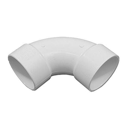 WaterWay PVC Ell, 90, Sweep, 2 in. Slip x Spig (411-9130)