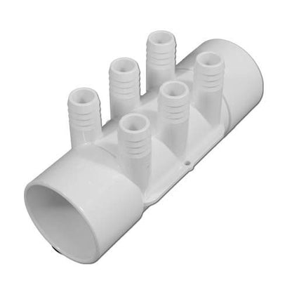 WaterWay PVC Manifold, 2 in. S x S w/six 3/4 in. RB Ports (672-7120)