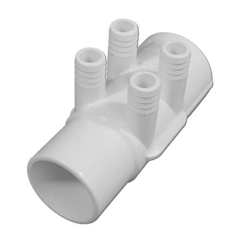 WaterWay PVC Manifold, 2 in. S x Spig w/four 3/4 in. RB Ports (672-7140)